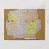 Klee - Twee hoofden Briefkaart (Voorkant)