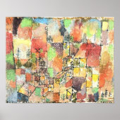 Klee - Twee landhuizen Poster (Voorkant)