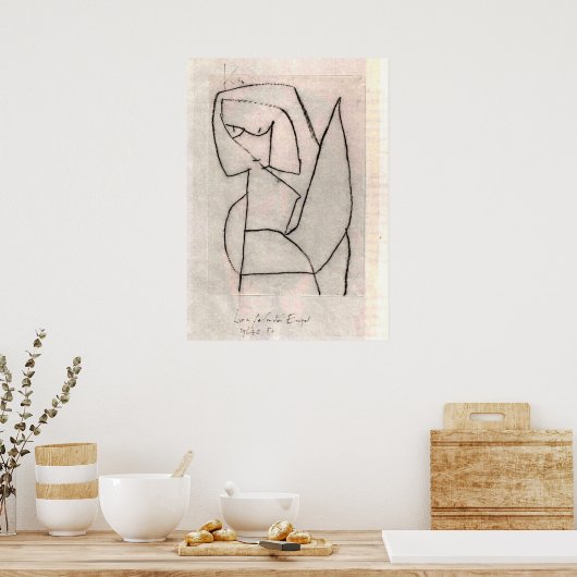 Klee - Twijfelende engel Poster (Keuken)