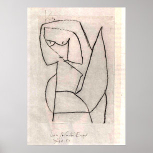 Klee - Twijfelende engel Poster