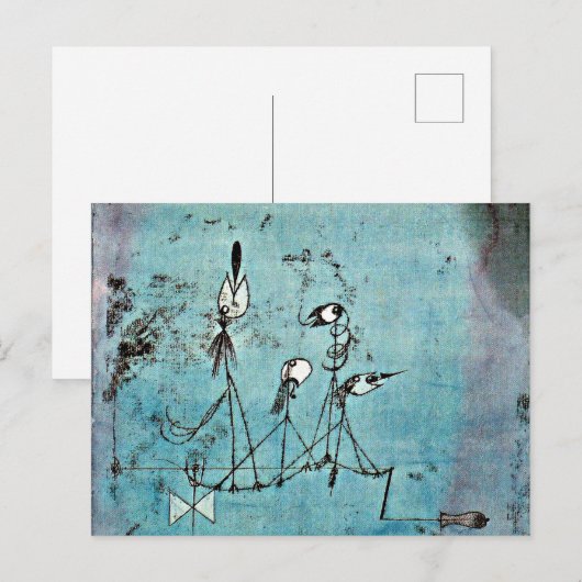 Klee - Twittermachine Briefkaart (Voorkant / Achterkant)