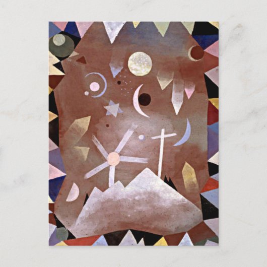 Klee - Uber Bergeshohe Briefkaart (Voorkant)