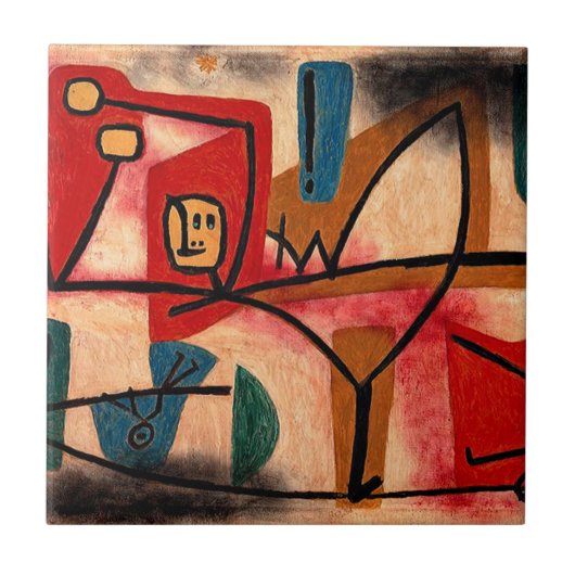 Klee - Ubermut Uitbundigheid, Tegeltje (Voorkant)