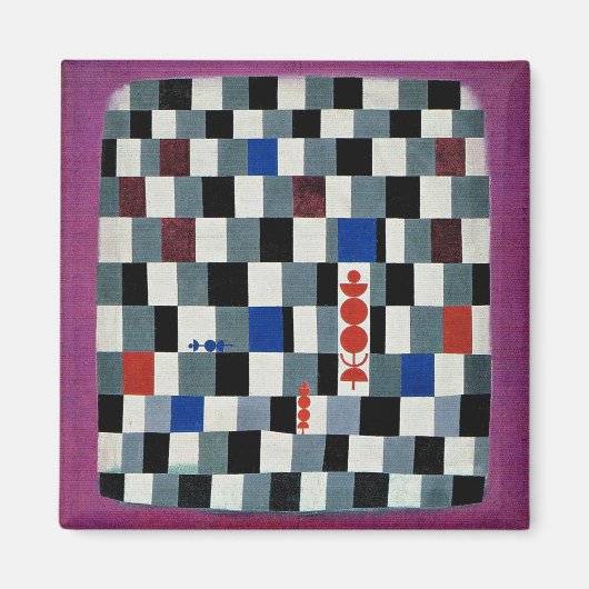 Klee - Ueberschach, kunstwerk 1937 Magneet (Voorkant)