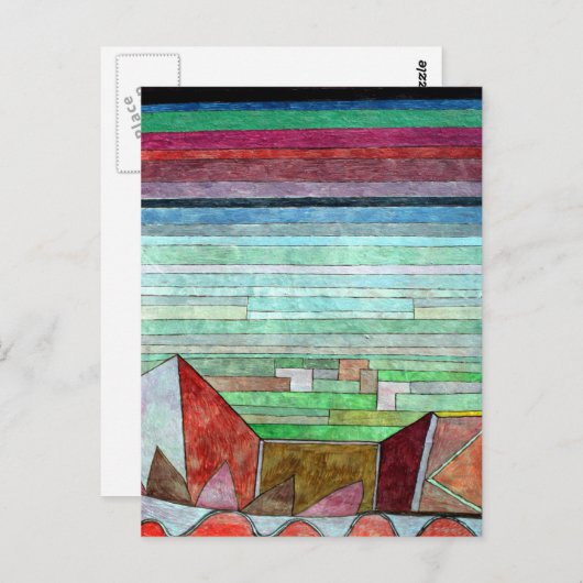 Klee - Uitzicht in het vruchtbare land Briefkaart (Voorkant / Achterkant)