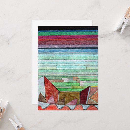 Klee - Uitzicht in het vruchtbare land Kaart (Voorkant / Achterkant in situ)