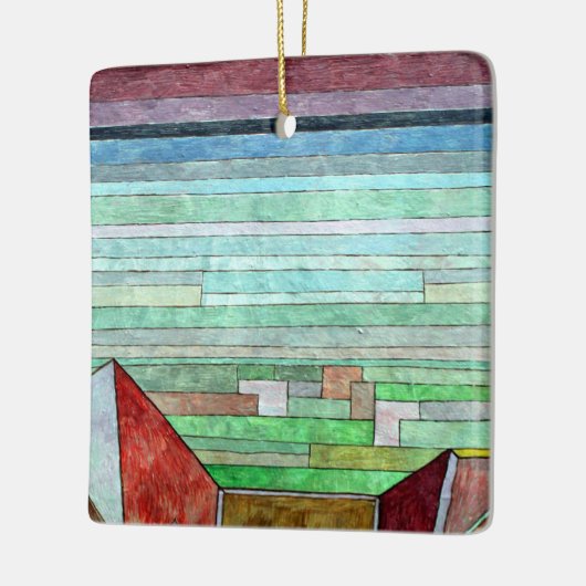 Klee - Uitzicht in het vruchtbare land Keramisch Ornament (Links)