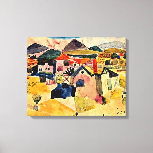 Klee - Uitzicht van Saint Germain Canvas Afdruk (Voorkant)