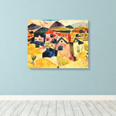 Klee - Uitzicht van Saint Germain Canvas Afdruk (Insitu (Houten vloer))