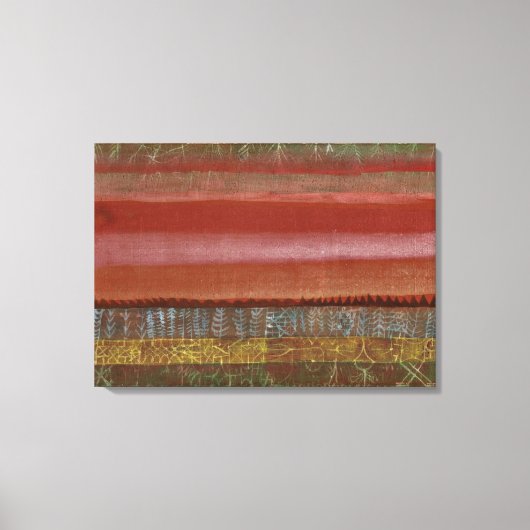 Klee - Vat Landschap, abstracte kunst Canvas Afdruk (Voorkant)