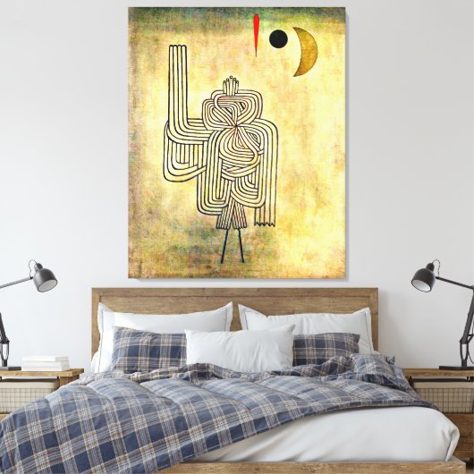 Klee - vertrek Ghost Canvas Afdruk (Insitu (Slaapkamer))