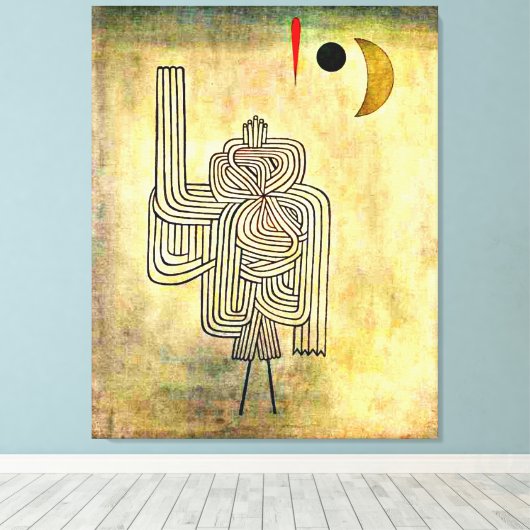 Klee - vertrek Ghost Canvas Afdruk (Insitu (Houten vloer))