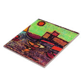 Klee - Vertrekkende stoomboot Tegeltje (Zijkant)