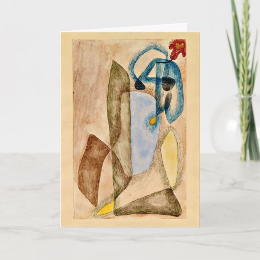 Klee - Vloer in maart, abstracte kunst Kaart (Voorkant)