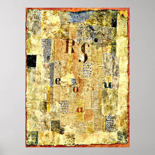 Klee - Vocal Fabric van de Singer Rosa Silber Poster (Voorkant)