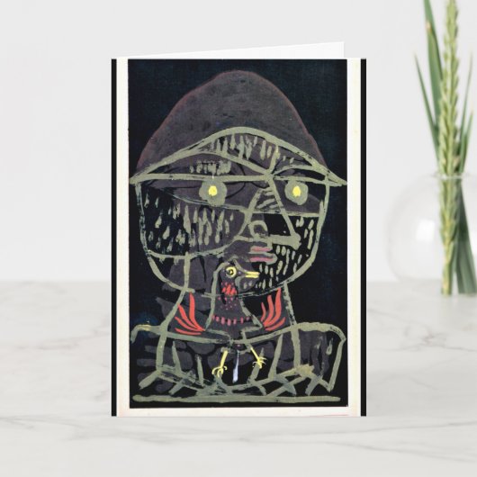 Klee - Vogelfanger, abstracte kunst Kaart (Voorkant)