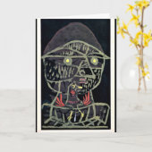 Klee - Vogelfanger, abstracte kunst Kaart (Gele Bloem)