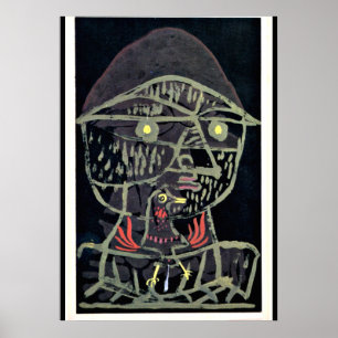 Klee - Vogelfanger, abstracte kunst Poster