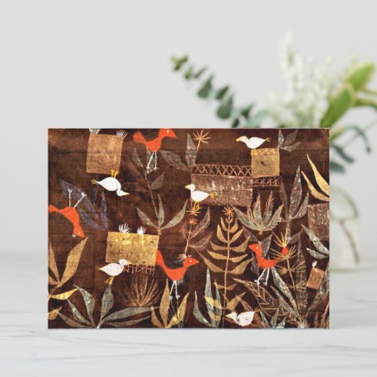 Klee - Vogeltuin van Paul Klee Kaart (Staand voorkant)
