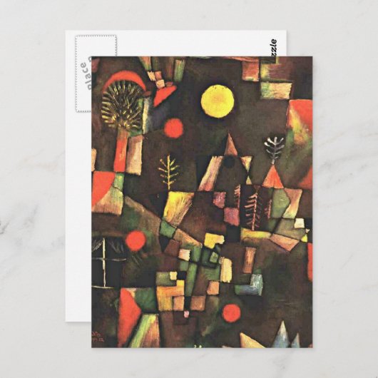 Klee - Volle Maan Briefkaart (Voorkant / Achterkant)