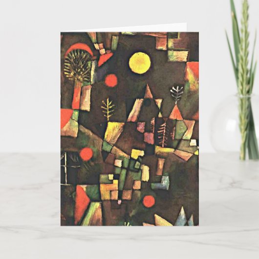 Klee - Volle maan, het schilderen van Paul Klee Kaart (Voorkant)