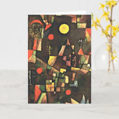 Klee - Volle maan, het schilderen van Paul Klee Kaart (Gele Bloem)