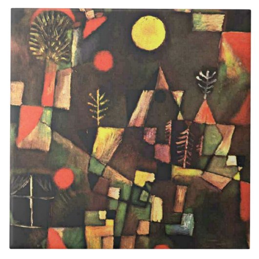 Klee - Volle Maan, Tegeltje (Voorkant)