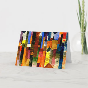 Klee - Voor de stad, abstracte kunst, Kaart