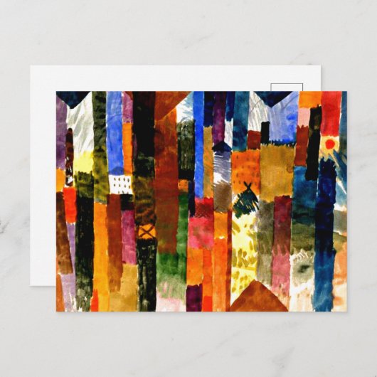 Klee - Voor de stad Briefkaart (Voorkant / Achterkant)