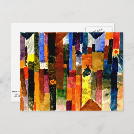 Klee - Voor de stad Briefkaart (Voorkant / Achterkant)