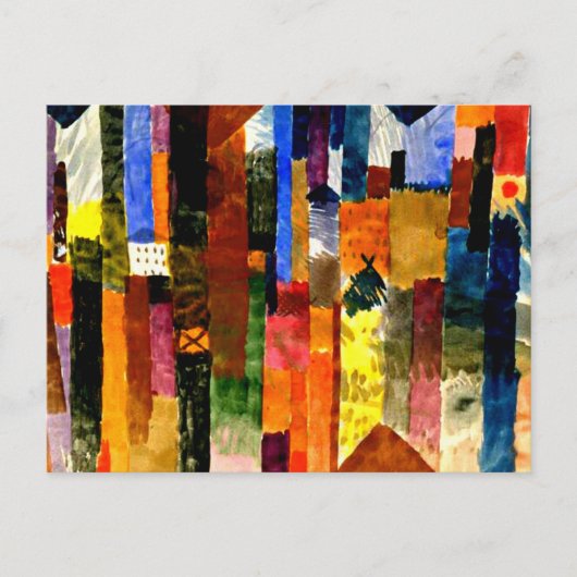 Klee - Voor de stad Briefkaart (Voorkant)