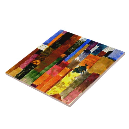 Klee - Voor de stad, Tegeltje (Zijkant)