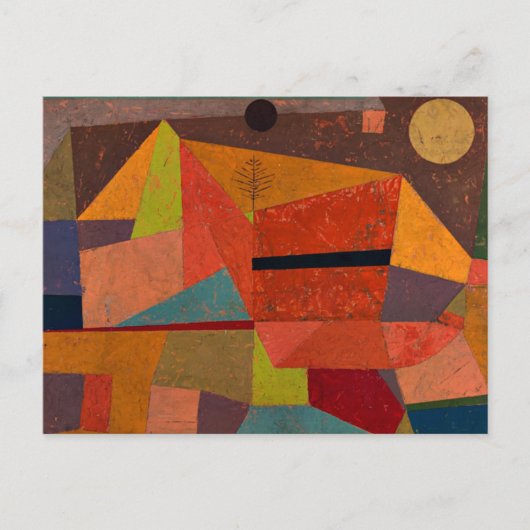 Klee - Vrolijk Berglandschap Briefkaart (Voorkant)