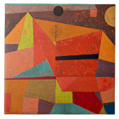 Klee - Vrolijk Berglandschap Tegeltje (Voorkant)