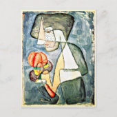 Klee - Vrouw met tomaat Briefkaart (Voorkant)