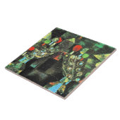 Klee - Vrouwen paviljoen, Tegeltje (Zijkant)