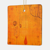 Klee - Vruchten op Rode, abstracte kunst, Keramisch Ornament (Links)