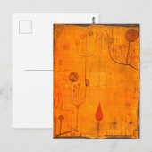 Klee - Vruchten op rood Briefkaart (Voorkant / Achterkant)