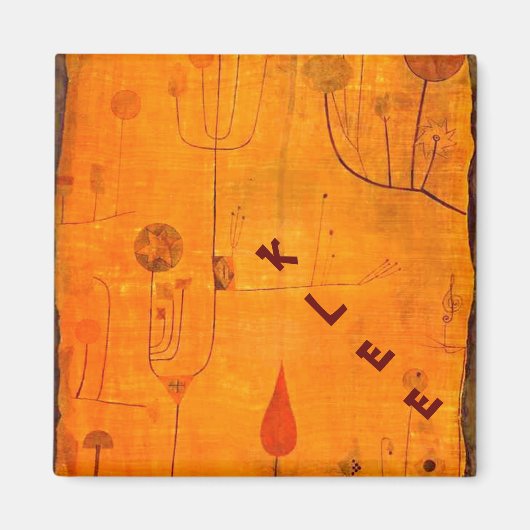 Klee - Vruchten op rood Magneet (Voorkant)