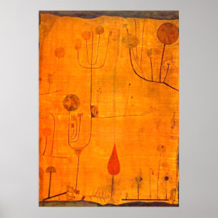 Klee - Vruchten op rood Poster