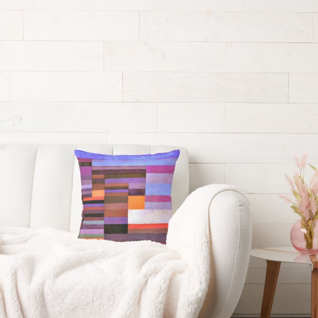 Klee - Vuur in de avond Kussen (Bank)