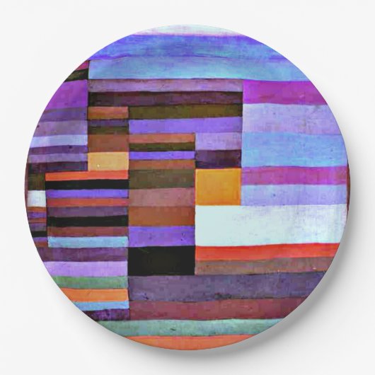 Klee - Vuur in de avond Papieren Bordje (Voorkant)