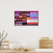 Klee - Vuur in de avond Poster (Keuken)