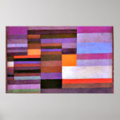 Klee - Vuur in de avond Poster (Voorkant)