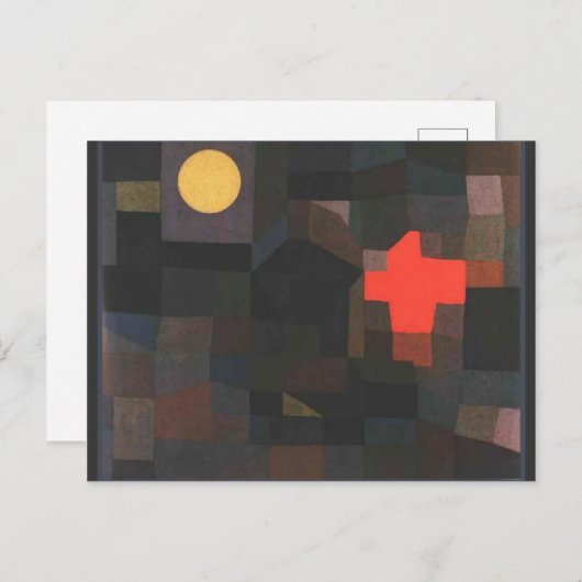 Klee - Vuurvolle Maan Briefkaart (Voorkant / Achterkant)