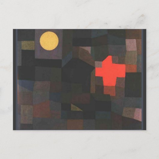 Klee - Vuurvolle Maan Briefkaart (Voorkant)