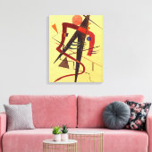 Klee - Warm Canvas Afdruk (Insitu (Woonkamer))