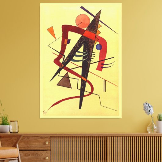 Klee - Warm Canvas Afdruk (Insitu (Woonkamer))