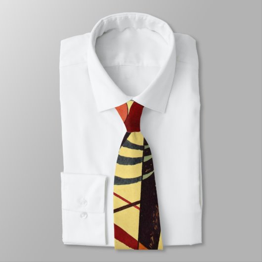 Klee - Warm, kleurrijke abstracte kunst Stropdas (Gebonden)