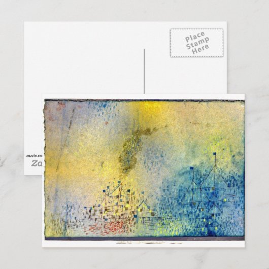 Klee - Warme avond in de haven Briefkaart (Voorkant / Achterkant)